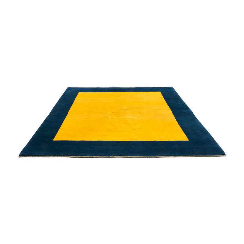 Tapis Gabbeh - Indus carré  - 252 x 247 cm - jaune