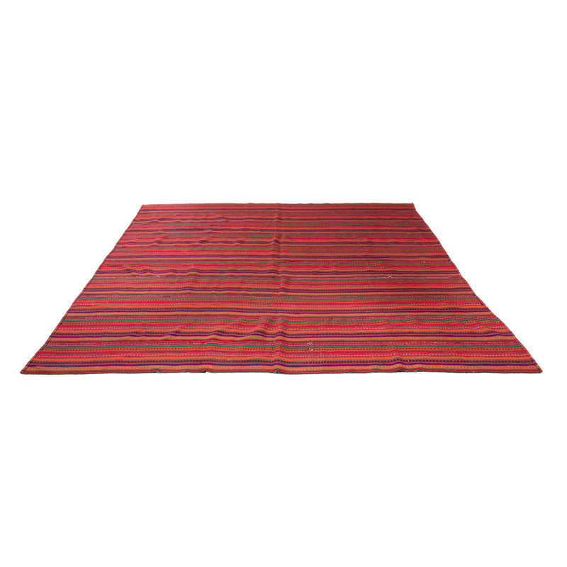 Tapis Kelim - Vieux carré  - 240 x 238 cm - rouge
