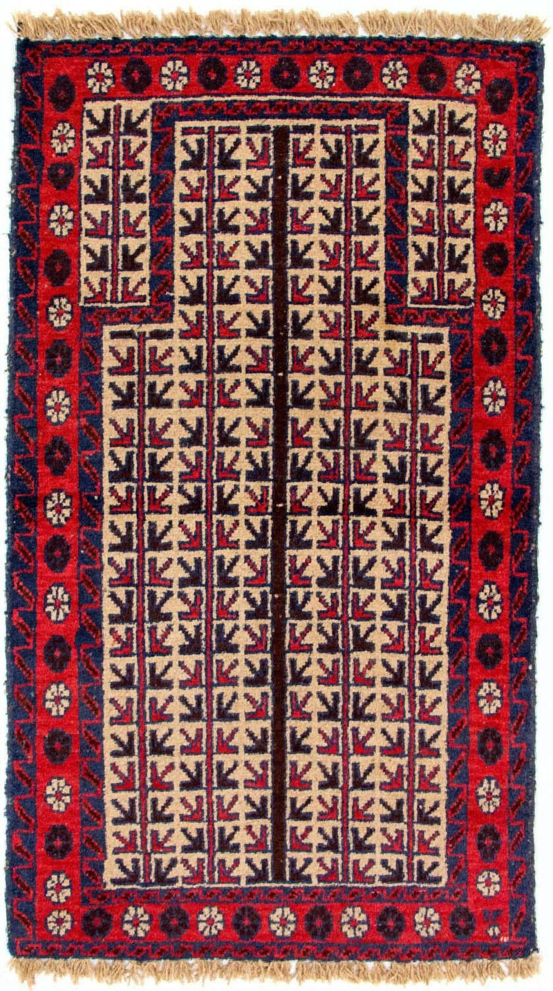 Tapis Belutsch - 130 x 75 cm - beige