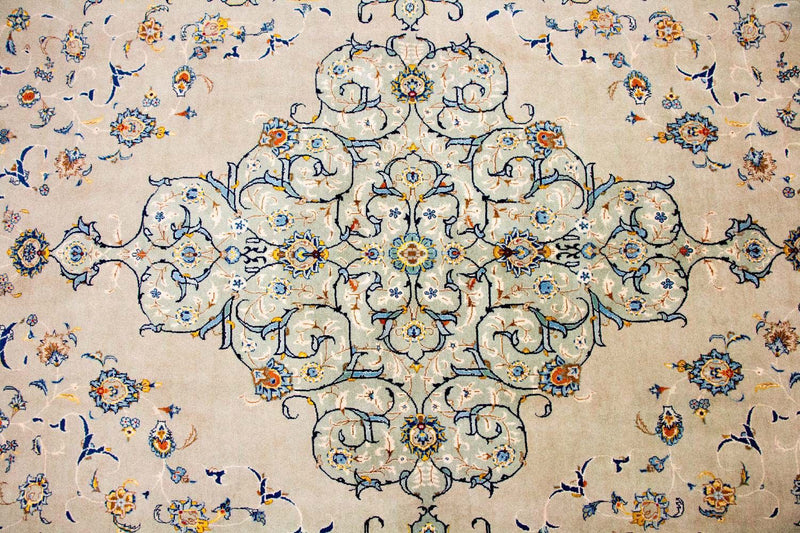 Tapis persan - Keshan - 420 x 290 cm - beige