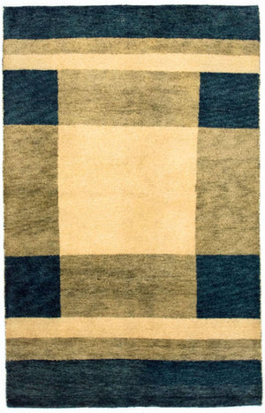 Tapis Gabbeh - Indus - 165 x 113 cm - multicolore