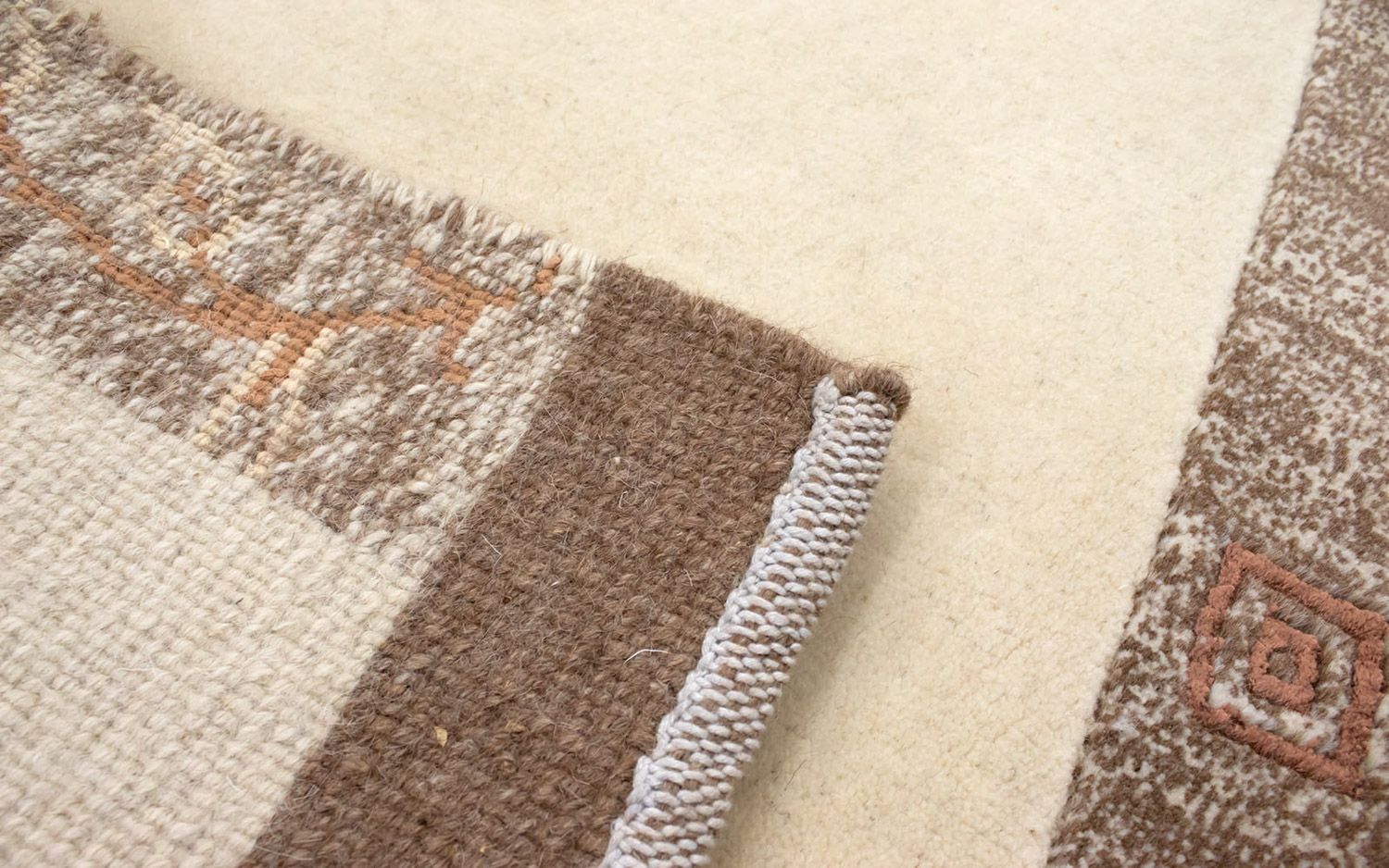 Tapis Népalais - 140 x 70 cm - beige