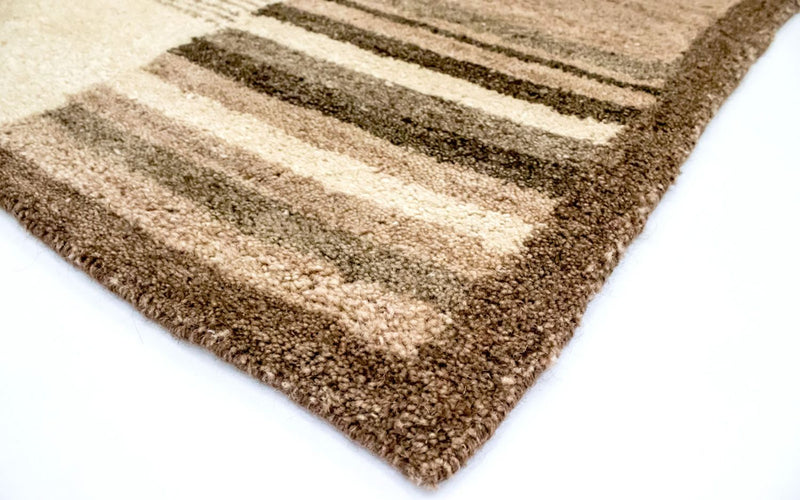 Tapis en laine - 196 x 139 cm - beige