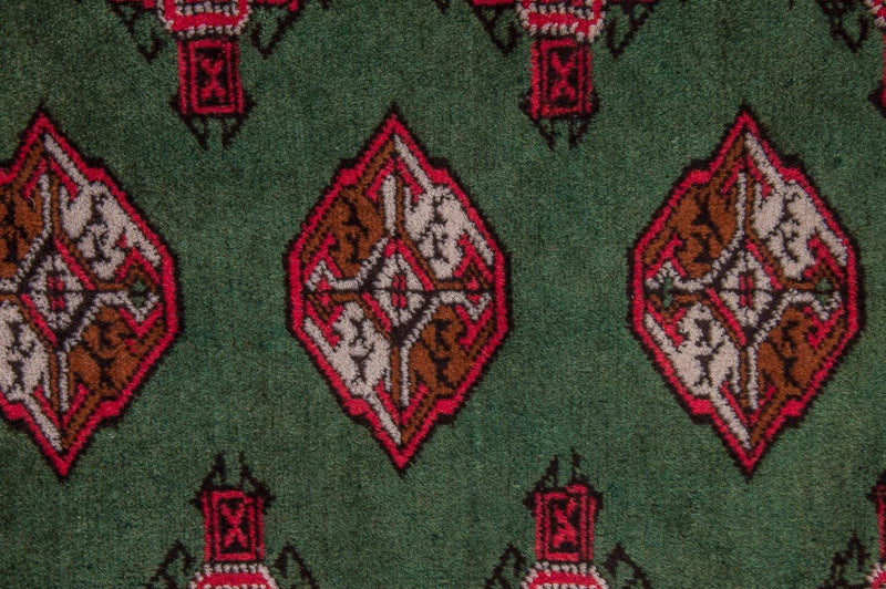 Tapis Turkaman - 143 x 99 cm - vert