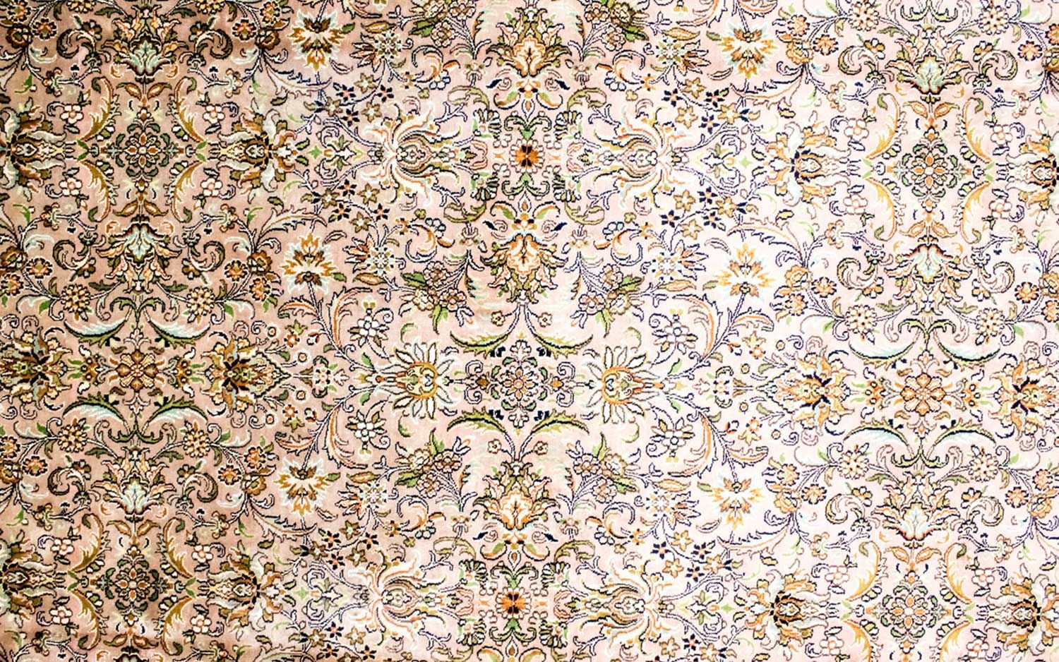 Tapis en soie - Soie du Cachemire - 308 x 204 cm - beige