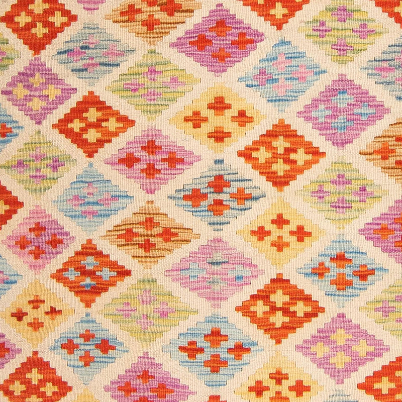 Tapis Kelim - Splash - 168 x 125 cm - multicolore