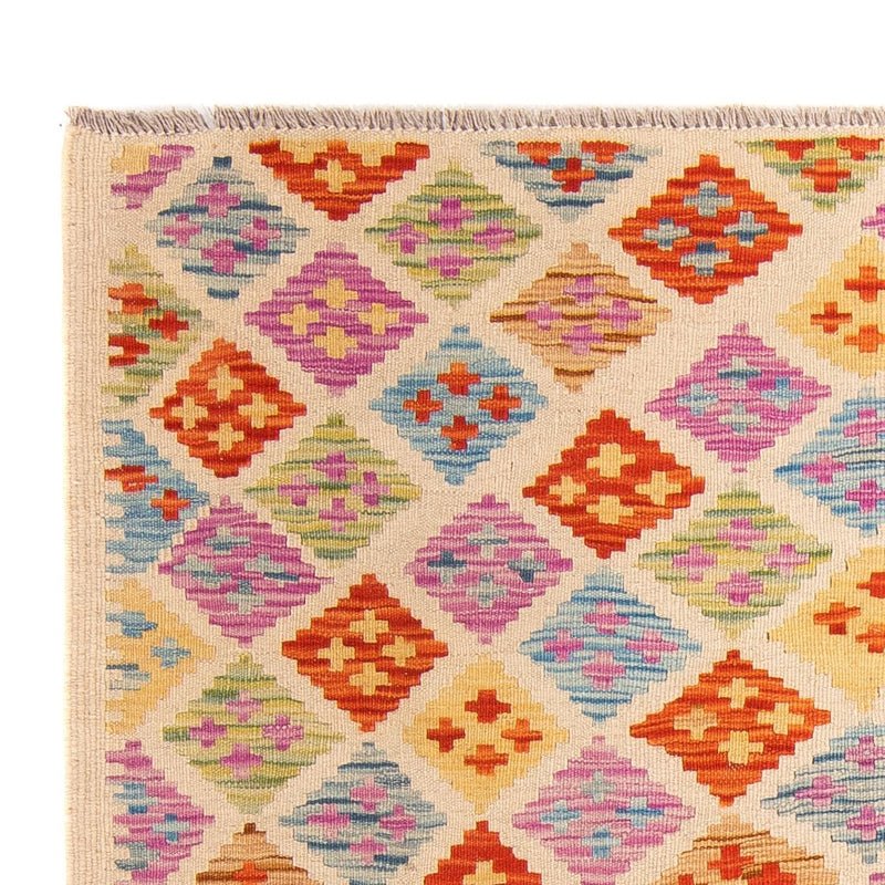 Tapis Kelim - Splash - 168 x 125 cm - multicolore