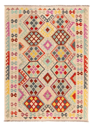 Tapis Kelim - Splash - 204 x 154 cm - multicolore