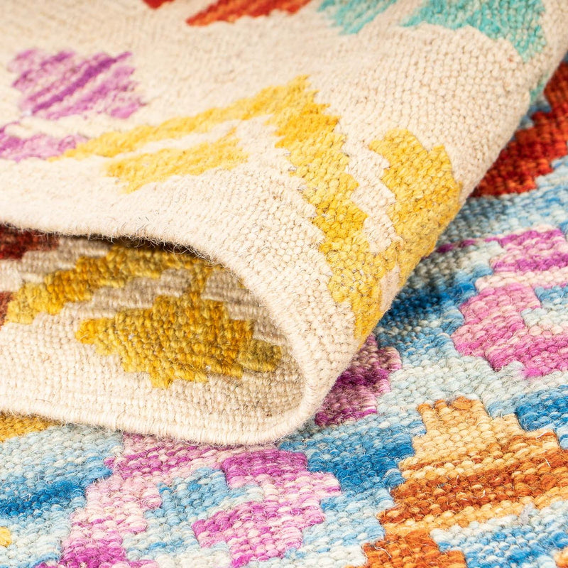 Tapis Kelim - Splash - 146 x 100 cm - multicolore