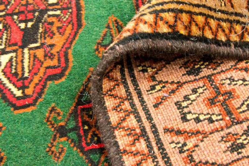 Tapis Turkaman - 143 x 102 cm - vert