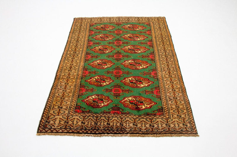 Tapis Turkaman - 143 x 102 cm - vert
