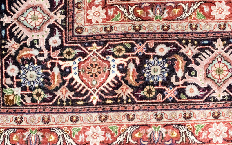Tapis persan - Bidjar - 296 x 210 cm - bleu