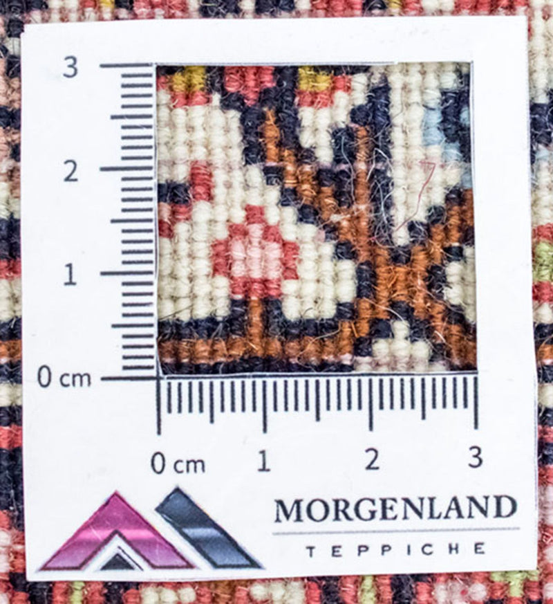 Tapis persan - Bidjar - 216 x 125 cm - rouge clair