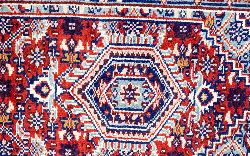 Tapis de couloir Tapis oriental - 343 x 69 cm - rouge
