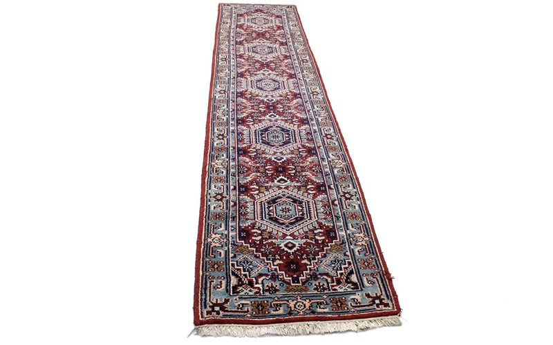 Tapis de couloir Tapis oriental - 343 x 69 cm - rouge