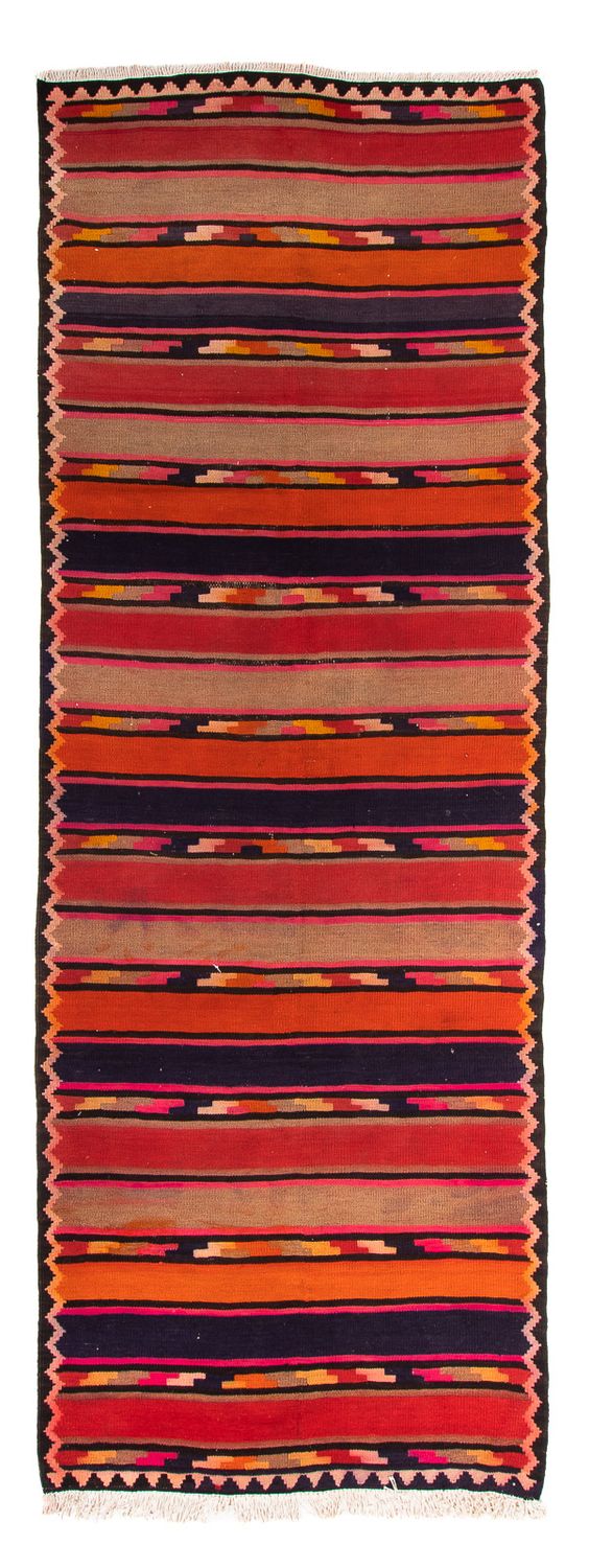 Tapis de couloir Tapis Kelim - Vieux - 340 x 125 cm - multicolore