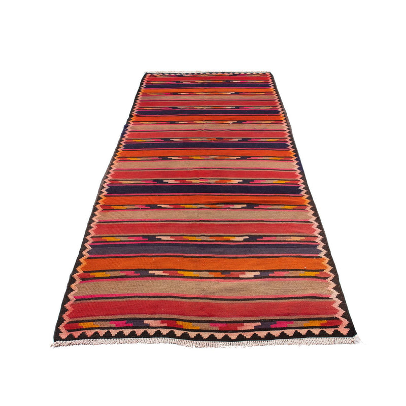 Tapis de couloir Tapis Kelim - Vieux - 340 x 125 cm - multicolore