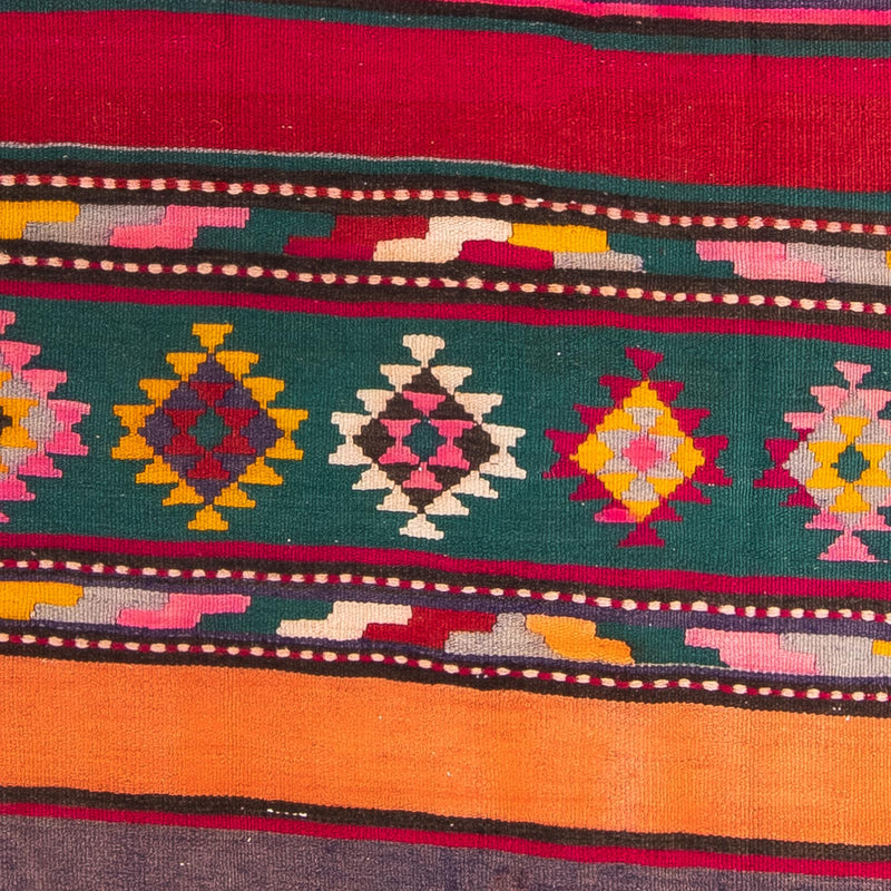 Tapis de couloir Tapis Kelim - Vieux - 365 x 130 cm - multicolore