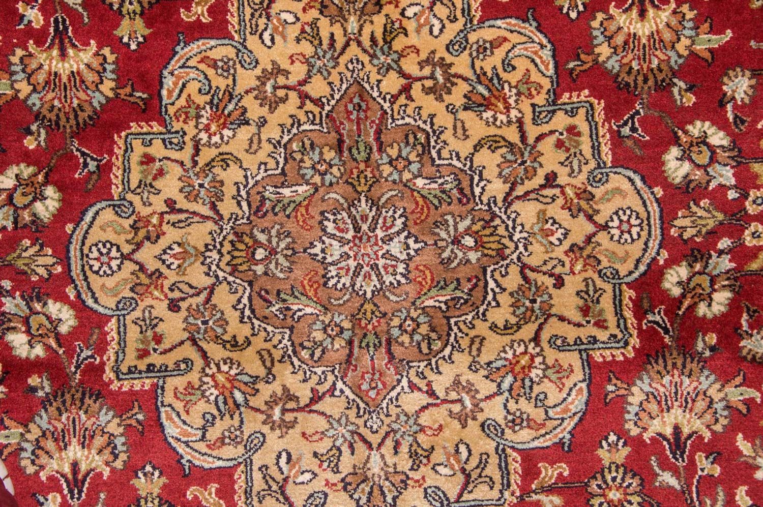 Tapis en soie - Soie du Cachemire - 245 x 170 cm - rouge