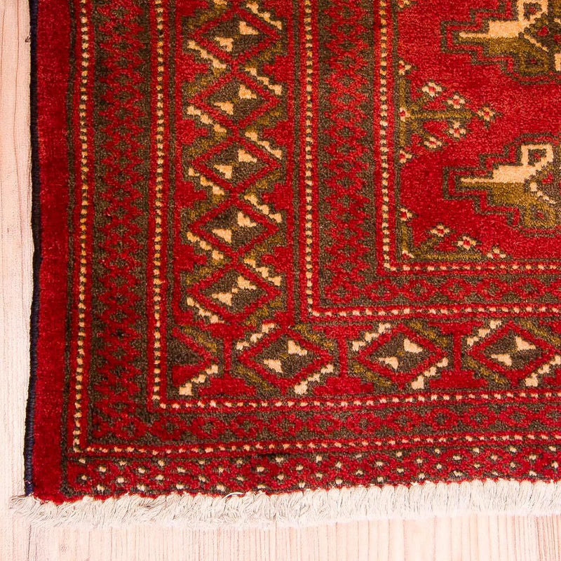 Tapis Turkaman - 123 x 95 cm - rouge