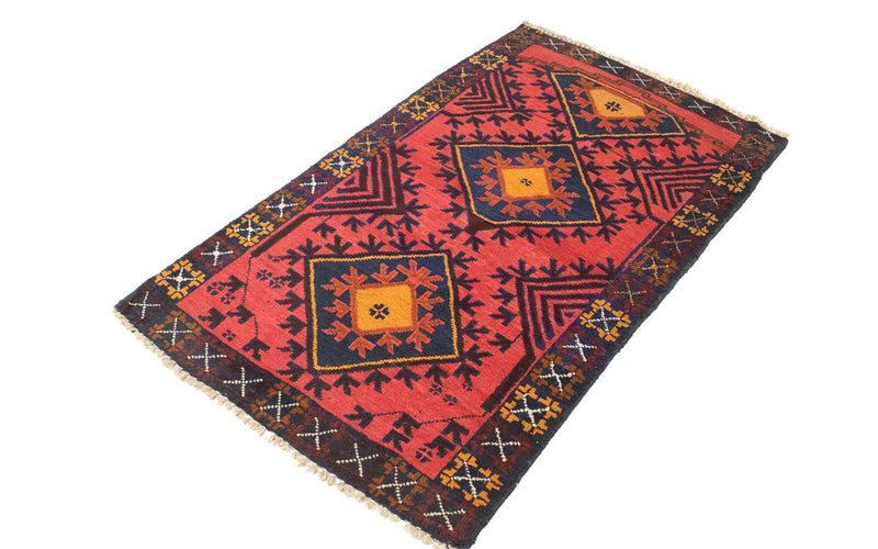 Tapis Belutsch - 140 x 82 cm - rouge