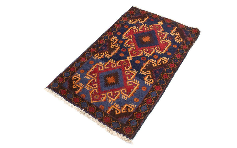 Tapis Belutsch - 130 x 74 cm - bleu