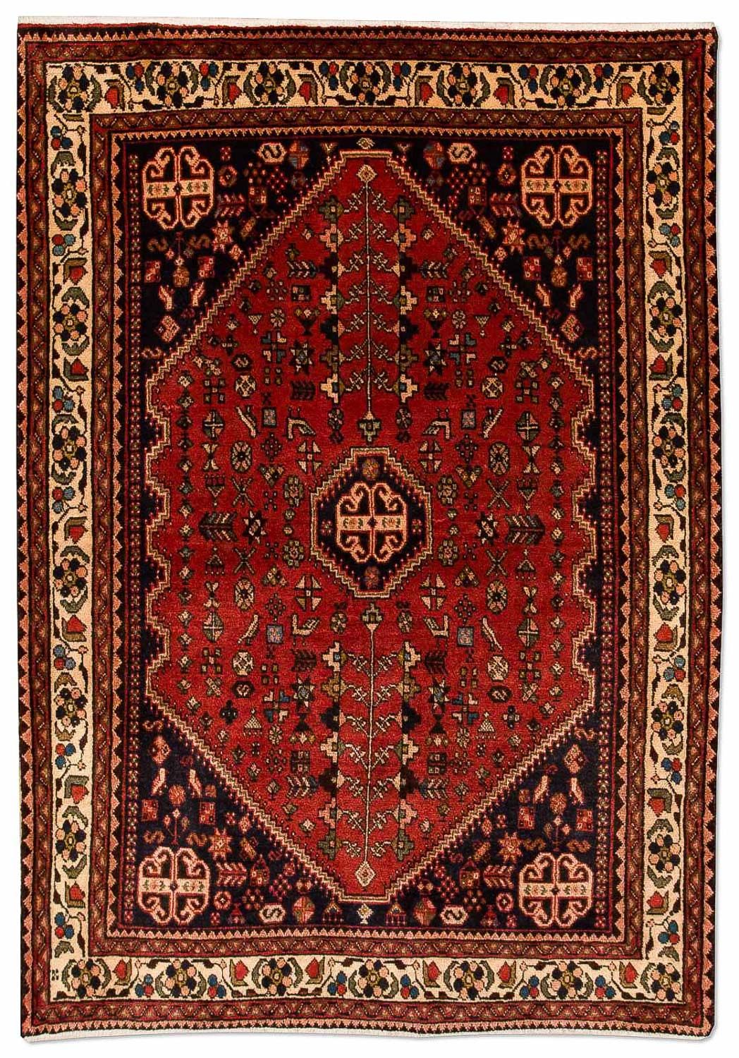 Tapis persan - Nomadic - 151 x 103 cm - rouge