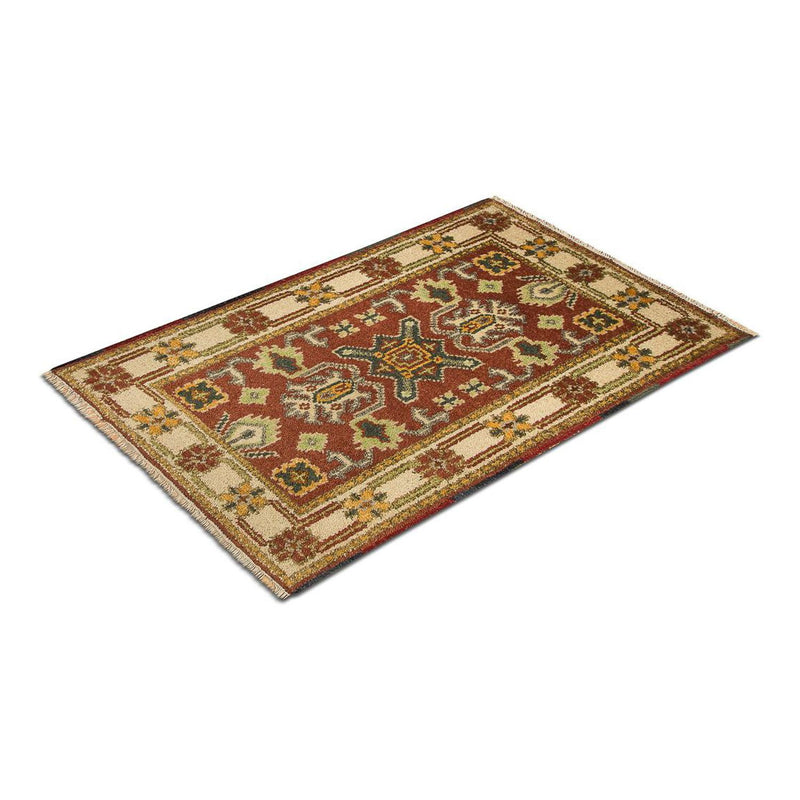 Tapis oriental - 93 x 64 cm - rouille