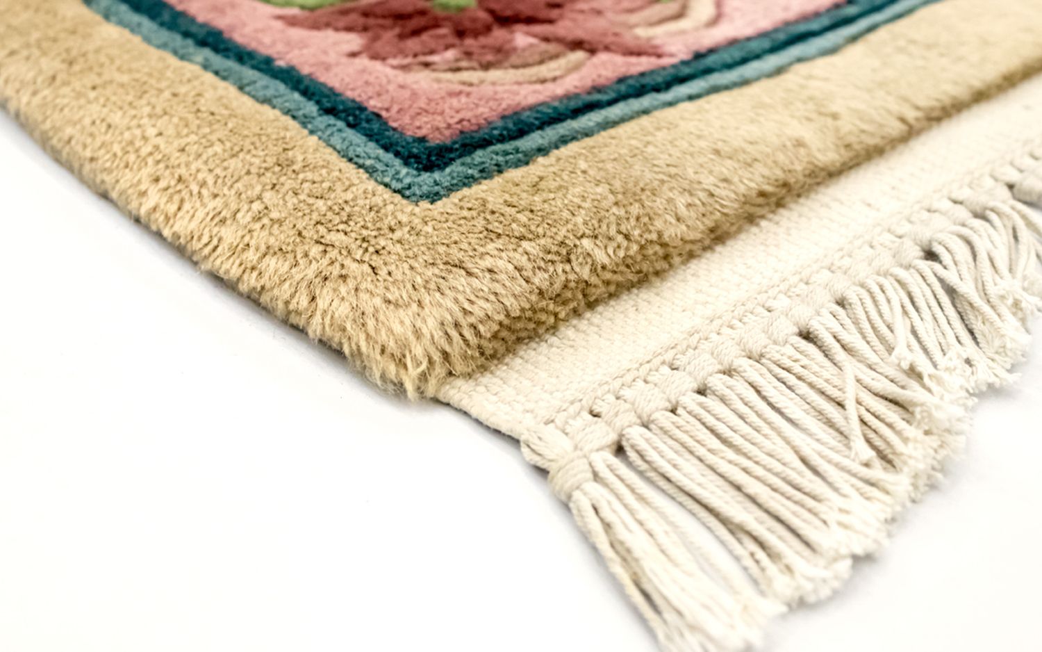 Tapis de couloir Tapis chinois - 338 x 70 cm - beige