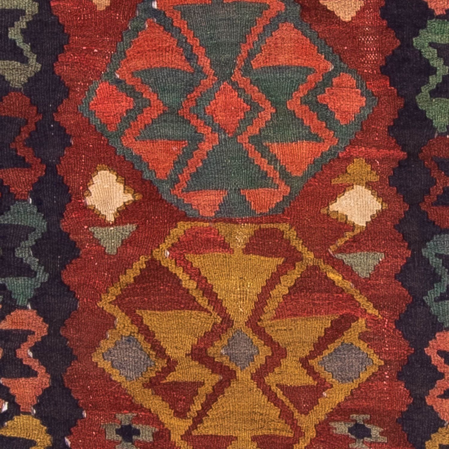 Tapis de couloir Tapis Kelim - Vieux - 230 x 110 cm - multicolore