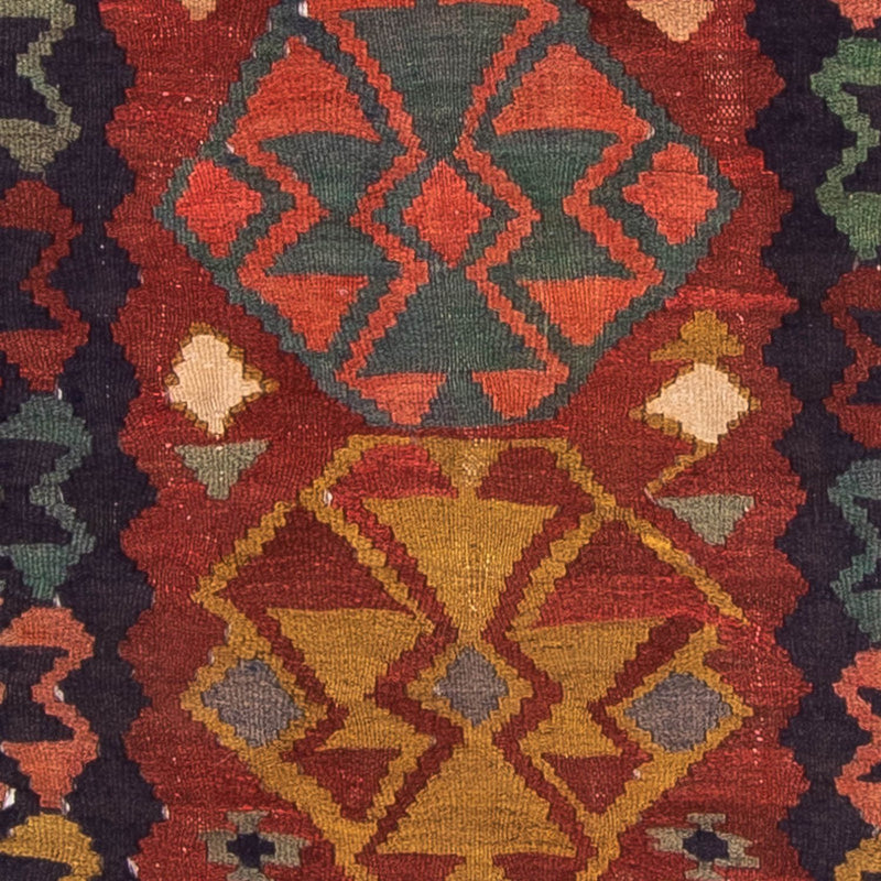 Tapis de couloir Tapis Kelim - Vieux - 230 x 110 cm - multicolore