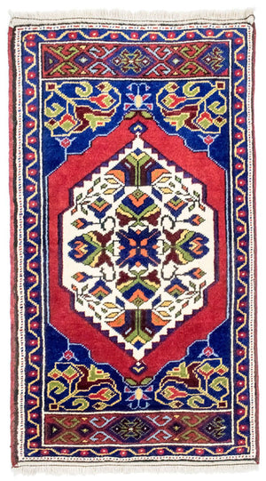 Tapis oriental - 97 x 56 cm - bleu