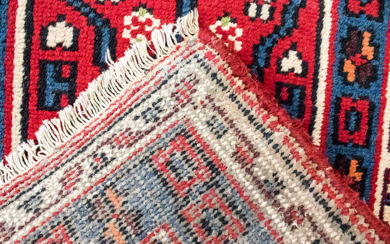 Tapis oriental - 120 x 60 cm - rouge