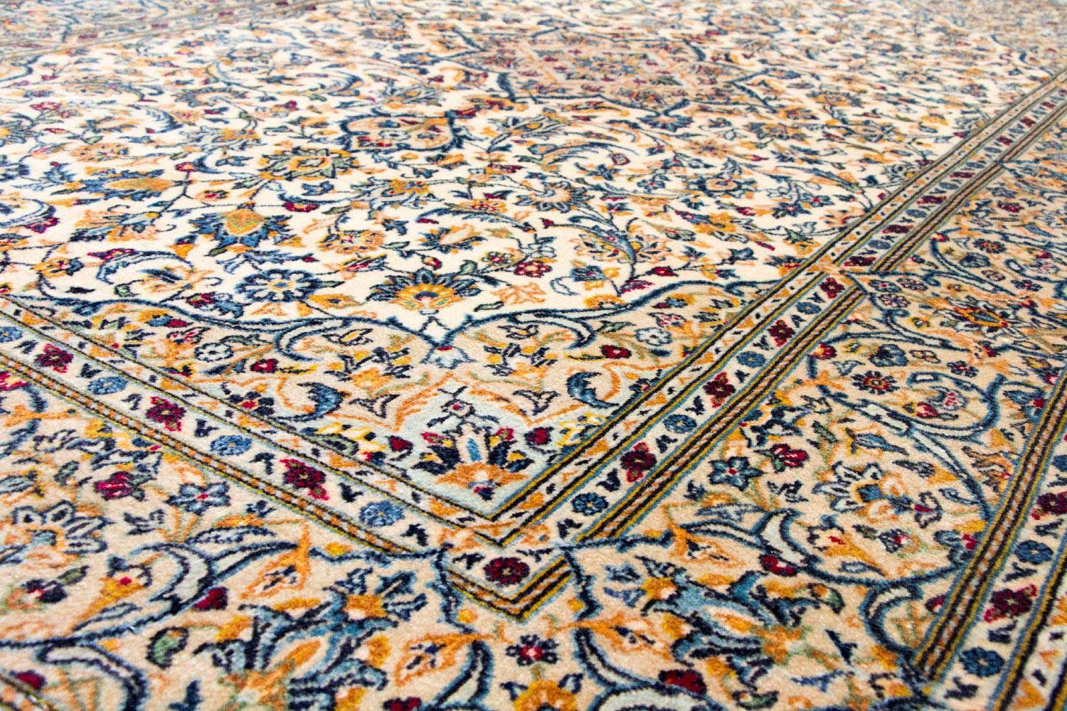 Tapis persan - Keshan - 222 x 139 cm - beige