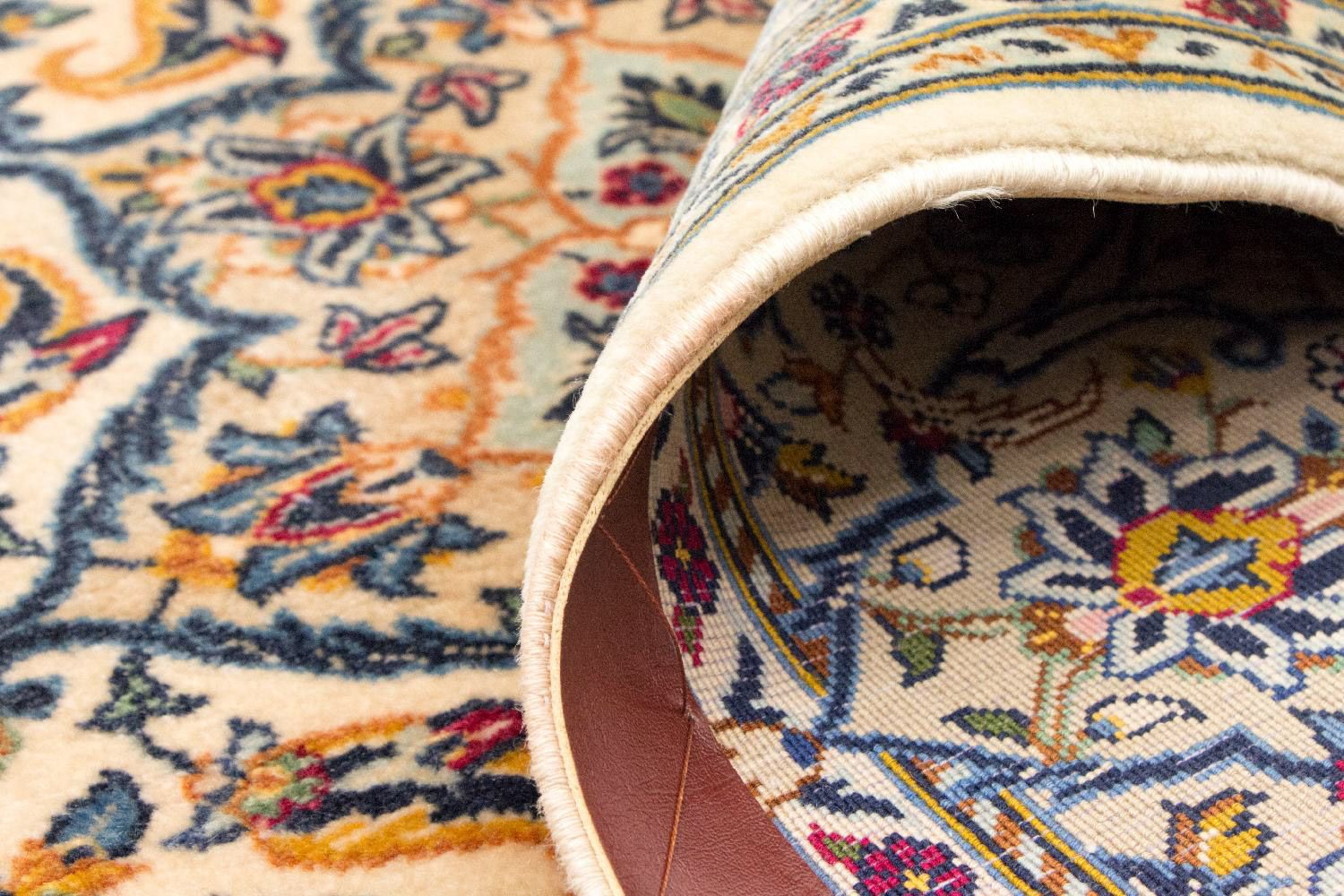 Tapis persan - Keshan - 222 x 139 cm - beige
