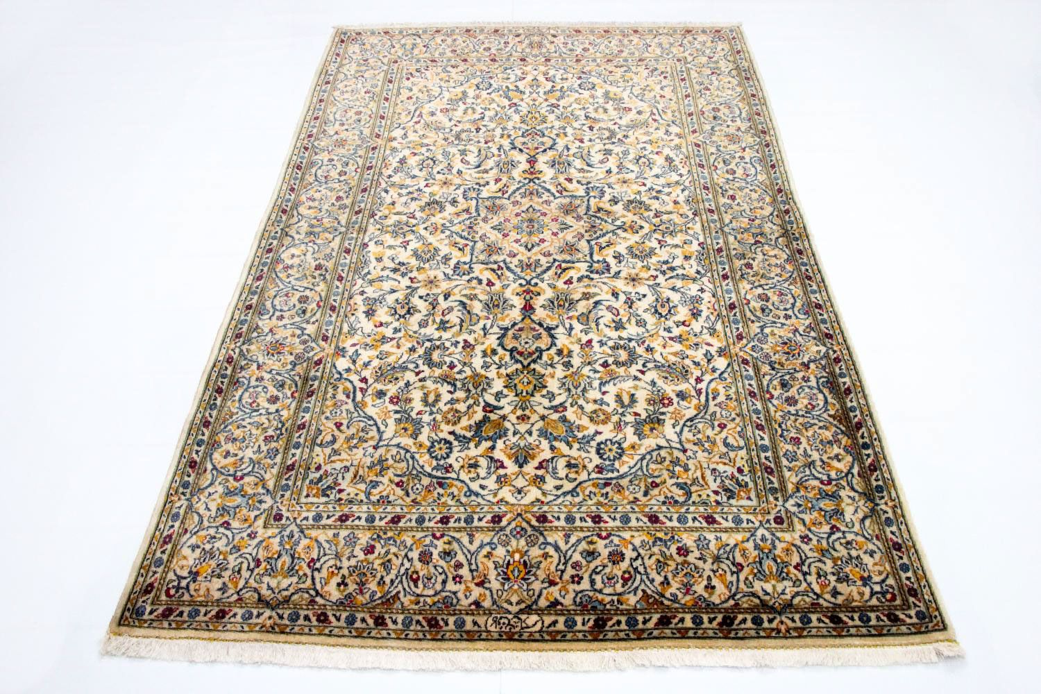 Tapis persan - Keshan - 222 x 139 cm - beige