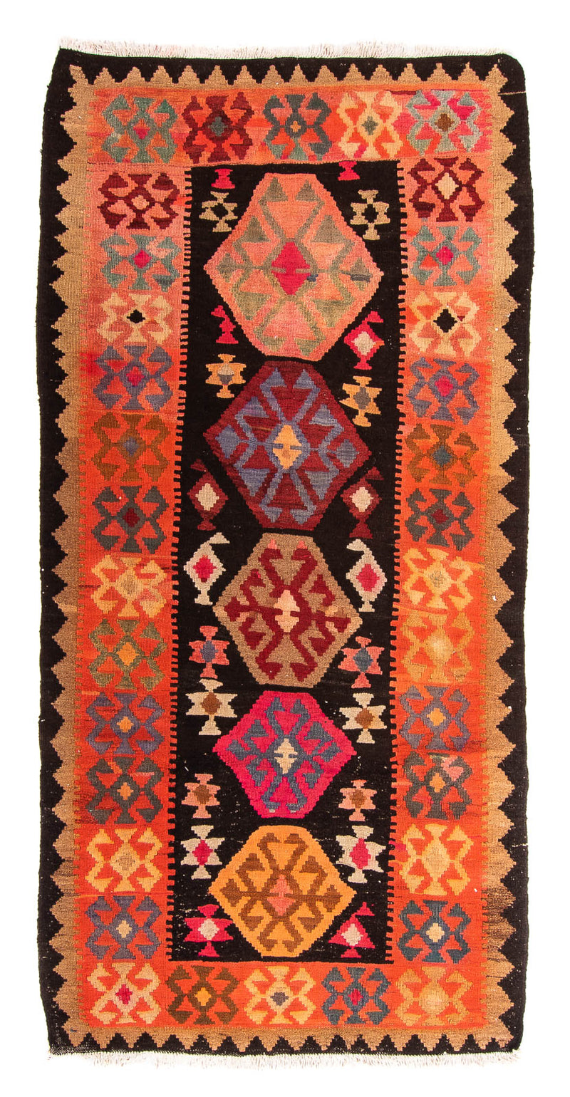 Tapis de couloir Tapis Kelim - Vieux - 240 x 117 cm - multicolore