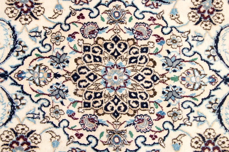 Tapis de couloir Tapis persan - Nain - Royal - 254 x 88 cm - beige