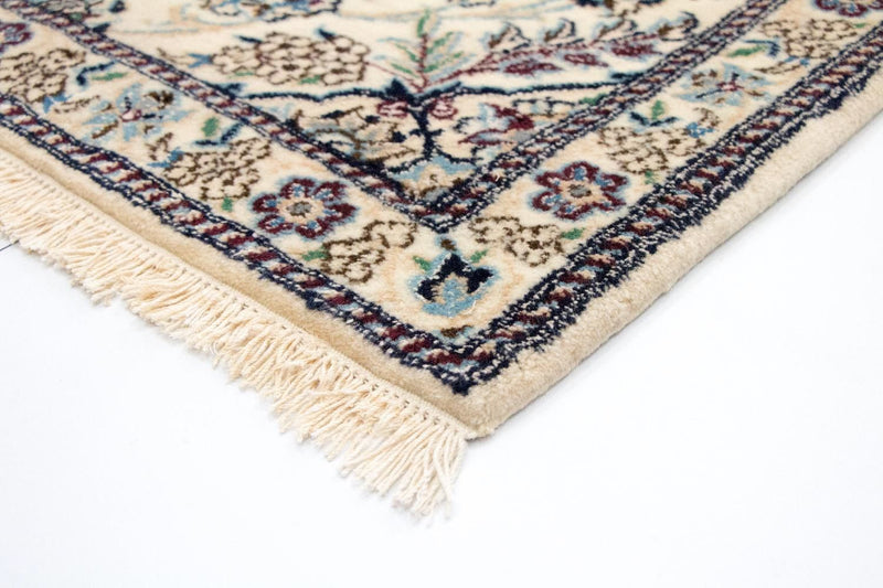 Tapis de couloir Tapis persan - Nain - Royal - 254 x 88 cm - beige