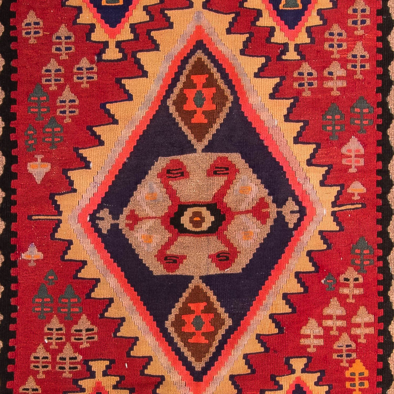 Tapis de couloir Tapis Kelim - Vieux - 360 x 170 cm - multicolore