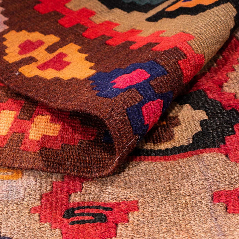 Tapis de couloir Tapis Kelim - Vieux - 360 x 170 cm - multicolore
