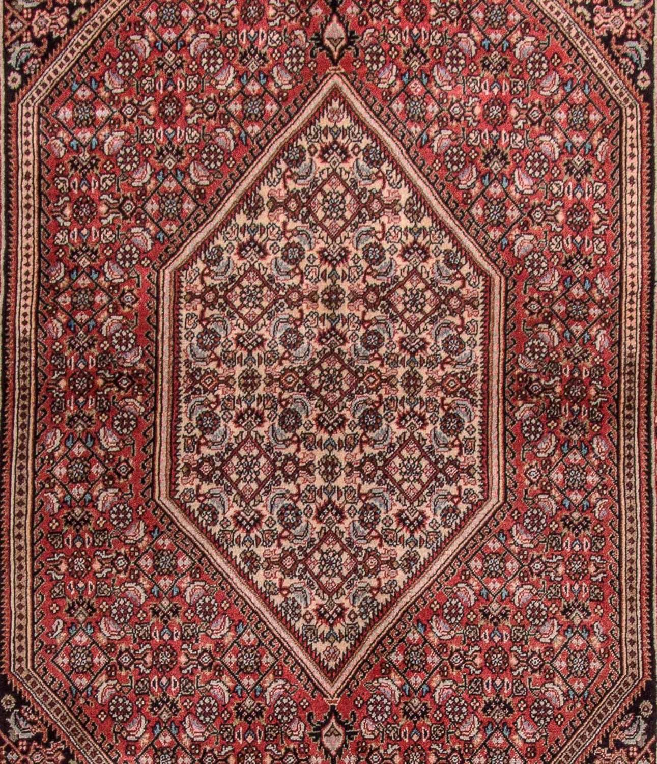 Tapis persan - Bidjar - 190 x 112 cm - rouge clair