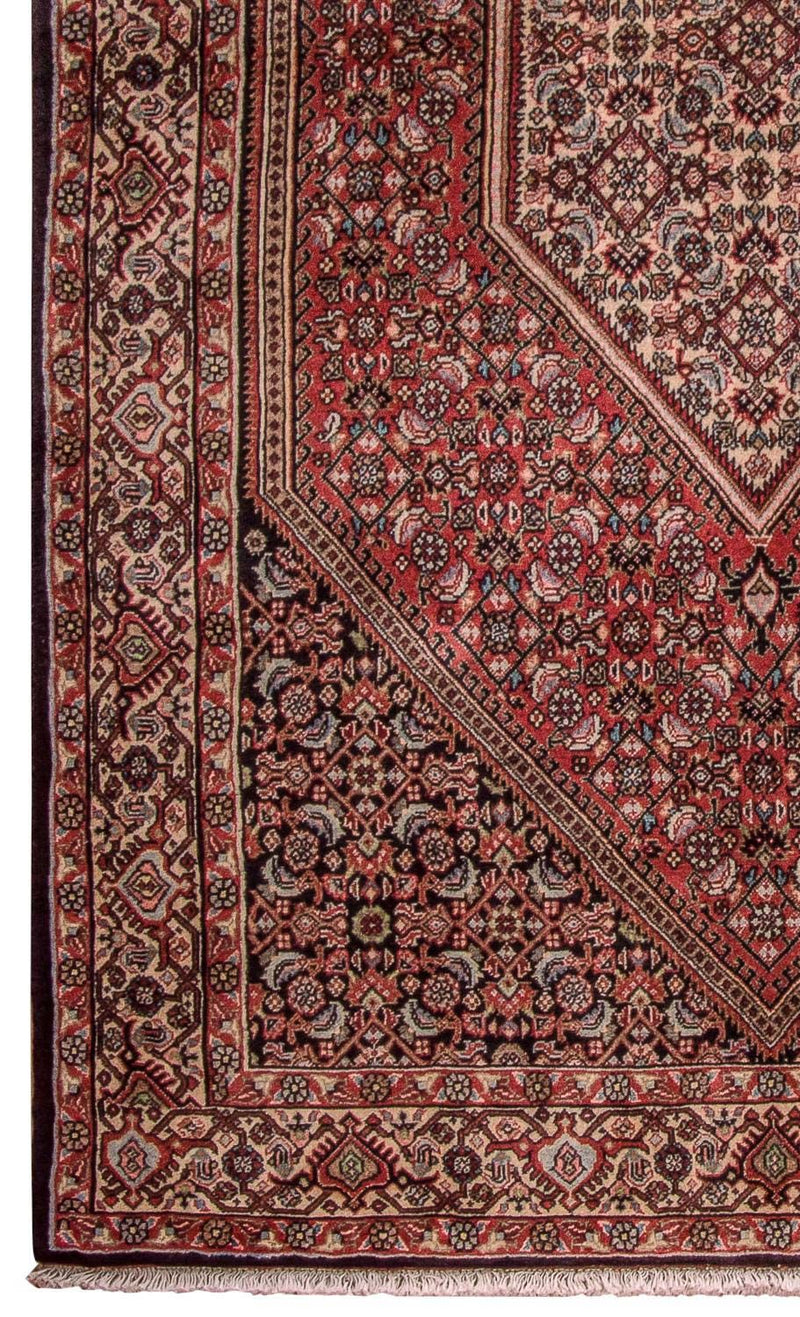 Tapis persan - Bidjar - 190 x 112 cm - rouge clair