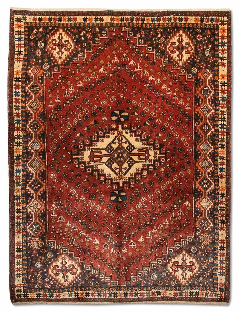 Tapis persan - Nomadic - 224 x 163 cm - rouge