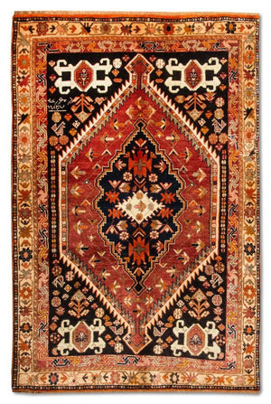 Tapis persan - Nomadic - 209 x 128 cm - bleu