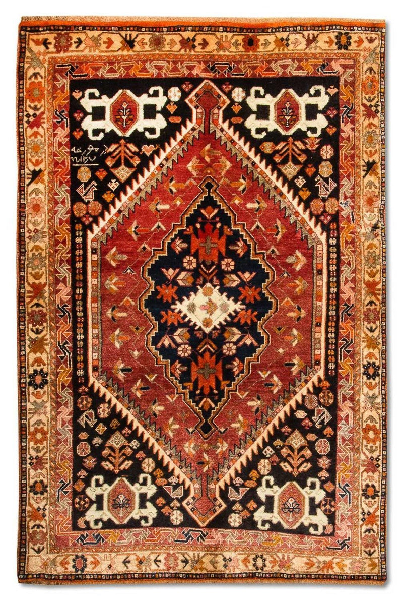 Tapis persan - Nomadic - 209 x 128 cm - bleu