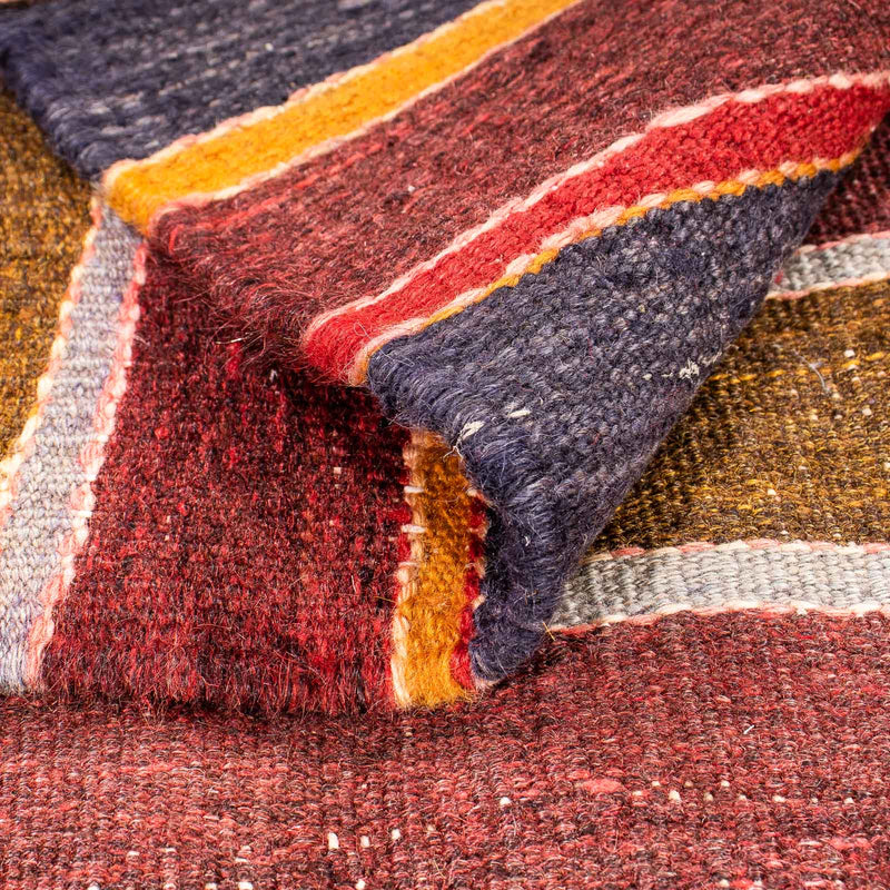Tapis Kelim - Vieux carré  - 155 x 135 cm - multicolore