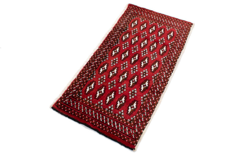 Tapis de couloir Tapis Turkaman - 100 x 50 cm - rouge