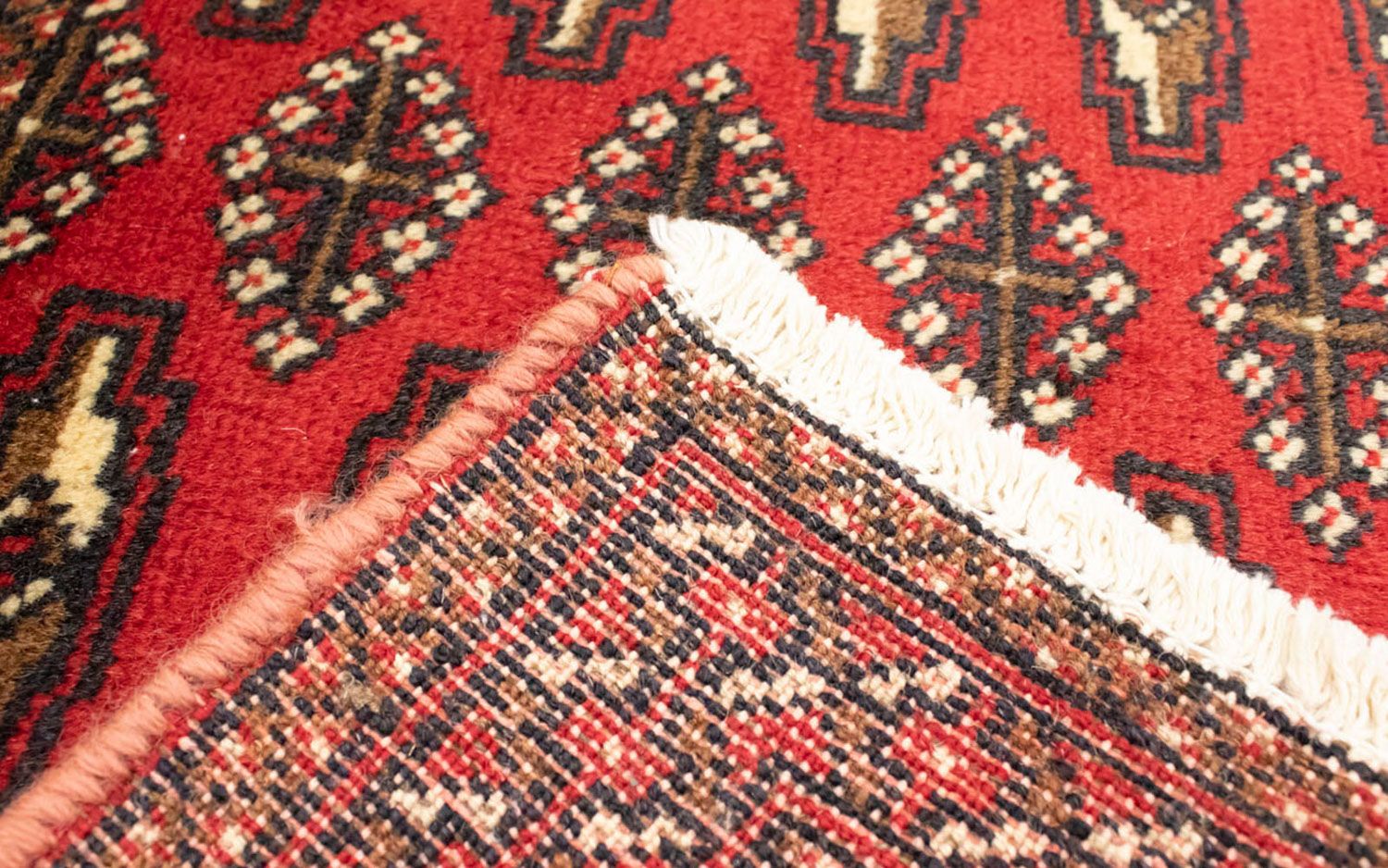 Tapis de couloir Tapis Turkaman - 100 x 50 cm - rouge