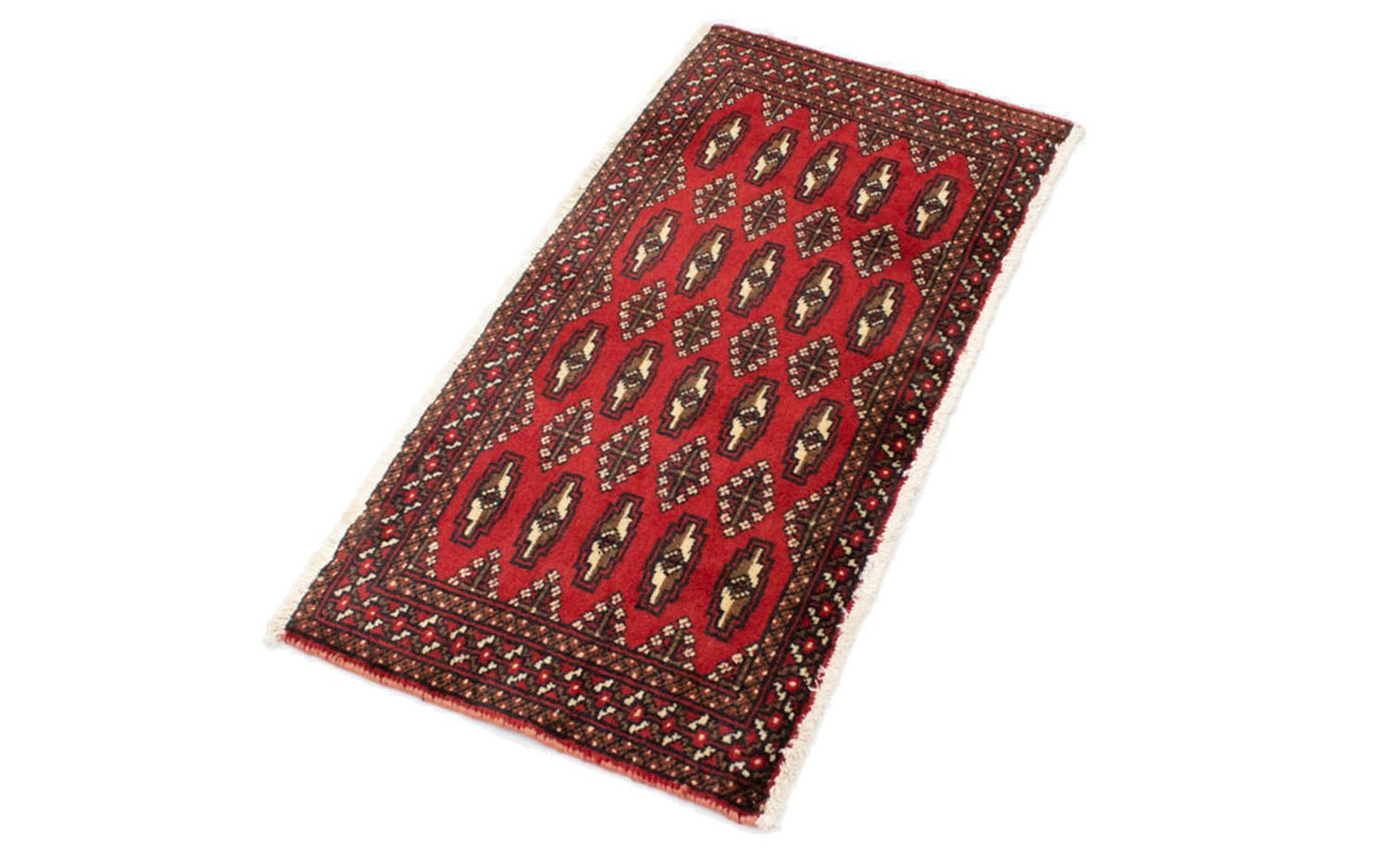 Tapis de couloir Tapis Turkaman - 100 x 50 cm - rouge